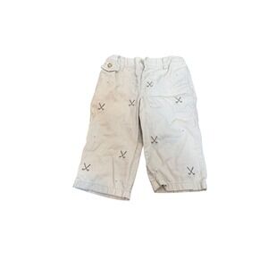 Kitestrings By Hartstrings Pants‎ Baby Boys 12M Beige Golf Clubs Embroidered